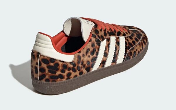 adidas Samba Leopard Print (W) Preloved Red - Imagen 4