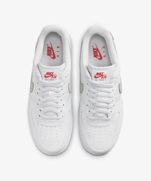 Nike Air Force 1 Low White Red Mini Swoosh - Imagen 4