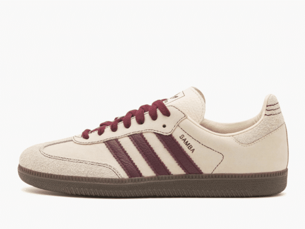 Adidas Samba OG Wonder White Maroon