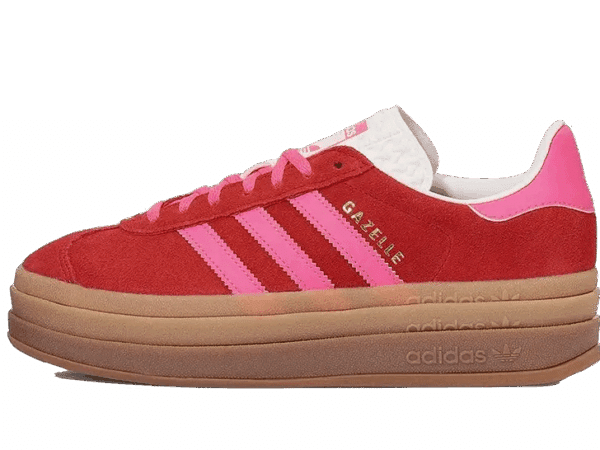 Adidas Gazelle Bold Collegiate Red Lucid Pink