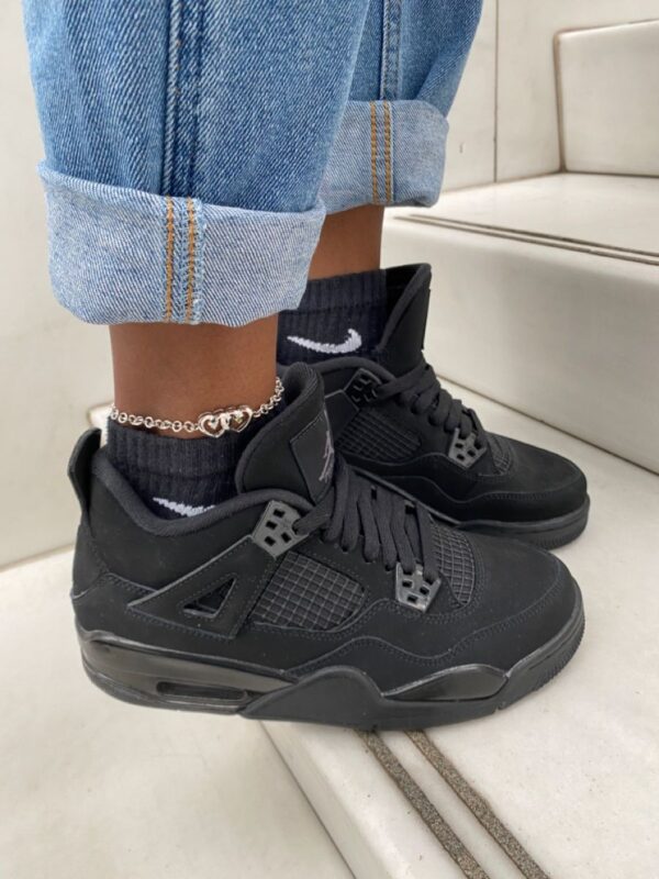 Air Jordan 4 Retro "Black Cat" Black - Imagen 2