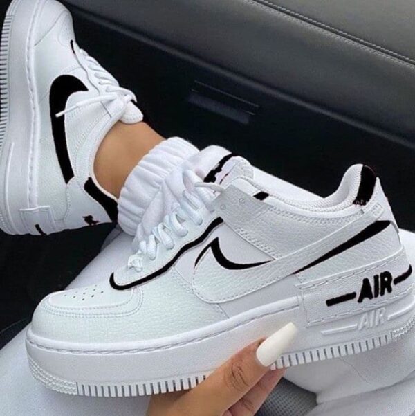 Nike Air force Shadow White & Black - Imagen 2