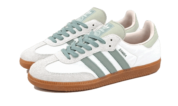 Samba OG Cloud White Silver Green - Imagen 2