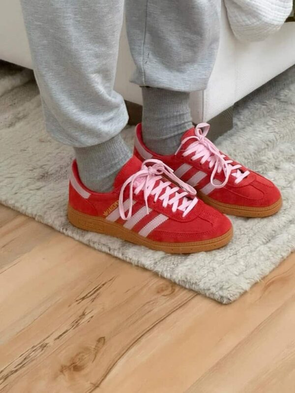 Adidas Handball Spezial Bright Red Clear Pink - Imagen 4