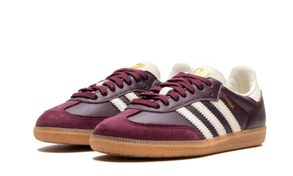 Adidas Samba OG Maroon Gold Metallic - Imagen 2