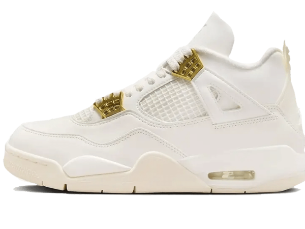 Air Jordan 4 Sail Metallic Gold