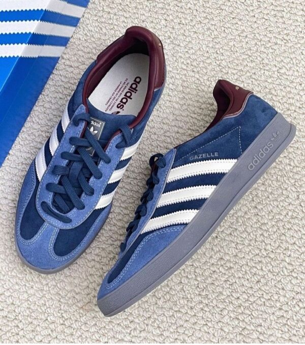 Adidas Gazelle Indoor Crew Navy Burgundy - Imagen 2