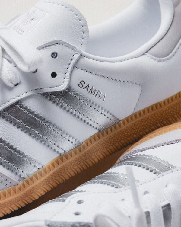 Adidas Samba OG W Cloud White / Silver / Grey One - Imagen 5
